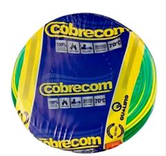 CABO FLEXÍVEL 750V 1,5MM VERDE/AMARELO ROLO 100 M COBRECOM
