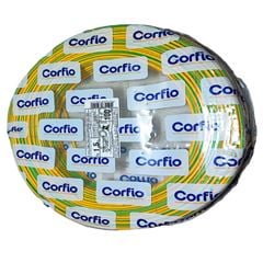 CABO FLEXÍVEL 750V 2,5MM VERDE/AMARELO ROLO 100M CORFIO